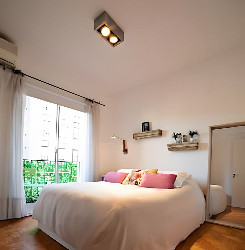 Cálido apartamento - Las Cañitas, Palermo c/balcón