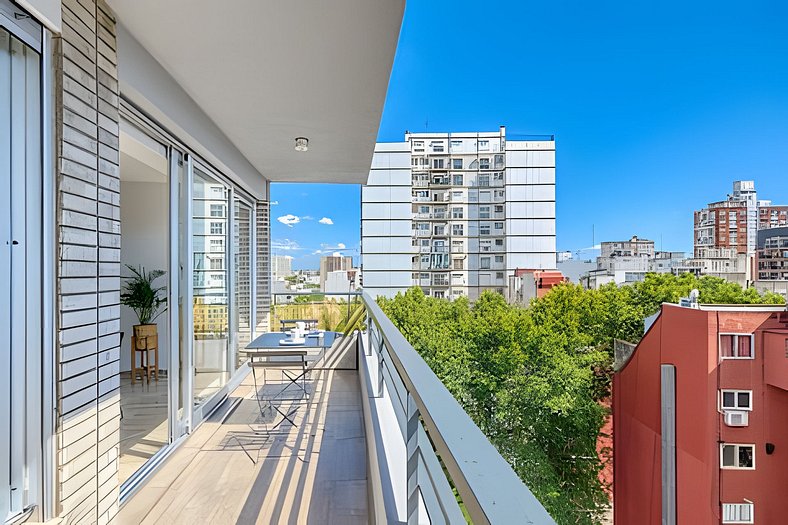 Sunny apt. in Nuñez/Belgrano w/ balcony & washer